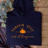 Pumpkin Spice Slogan Hoodie in Oxford Navy
