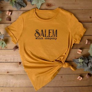 Salem Witch Graphic T-Shirt - Mustard