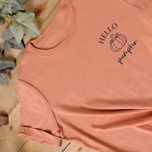 Hello Pumpkin T-Shirt - Terracotta