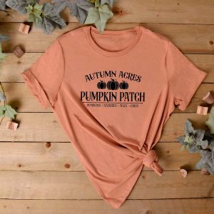 Pumpkin Patch Ladies T-shirt - Terracotta
