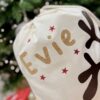 Rudolph Gift Sack - Name Close Up in Glitter