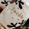 Rudolph Gift Sack - Personalised with Name in Glitter