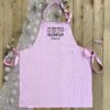 Great British Bake Off Apron with Name in Pink - Full Image