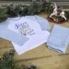 Children's Santa's Little Helper Pyjamas - Blue Stripes