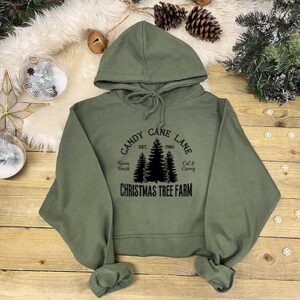 Family Christmas Hoodies - Adults in Earthy Green