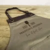 Personalised Pizza Apron in Khaki and Brown