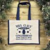 Christmas Shopping Bag - Mrs Claus Bakery in Blue