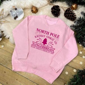 Matching Christmas Jumper - Cringle Cookie Co - Kids Size in Pink