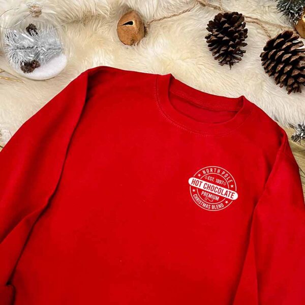 North Pole Jumper - Adults Christmas Jumper in Red
