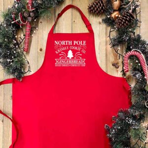 Christmas Baking Apron - Kringle Cookie Co in Red