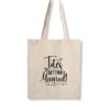 Totes Getting Married Tote Bag in Natural with Black Print
