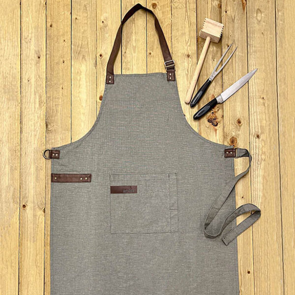 Personalised Faux Leather Apron With Name - Full Image