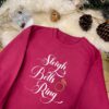 Bride To Be Christmas Jumper - Sleigh Bells Ring in Hot Pink