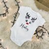 Personalised Rudolph Christmas Babygrow