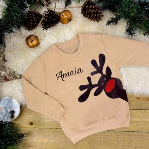 Rudolph Christmas Jumper - Child Set With Name