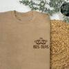 BEST-TEAs Tea Themed Best Friend Sweatshirt - Desert Sand with Coffee Print