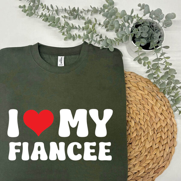 I Heart My Sweatshirt - Set Including I Heart My Fiancee in Green