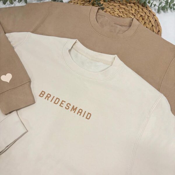 Bridal Party Sweatshirts With Custom Names - Bridesmaid