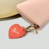 Personalised Soft Pink Jewellery Case With Coral Keyring