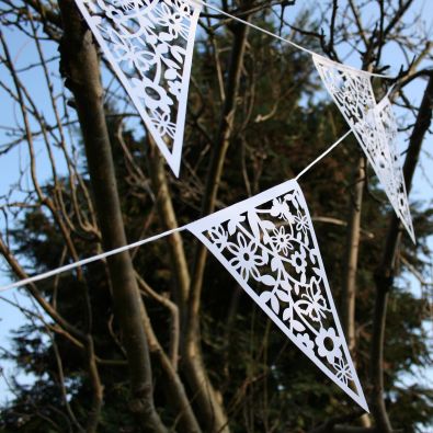 Paper Floral / Butterfly Wedding Bunting