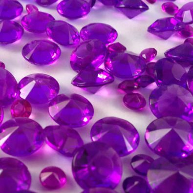 Purple Table Crystals