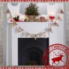 Let it Snow Hessian Bunting
