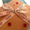 Red Reindeer Printed Christmas Ribbon