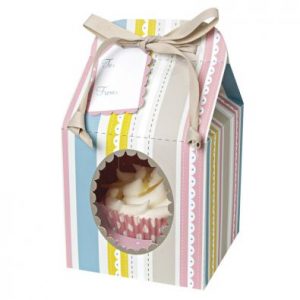 Pastel Stripe Cupcake Box