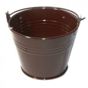 Chocolate Brown Miniature Bucket