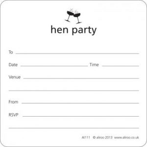 H is for Hen Party Invites